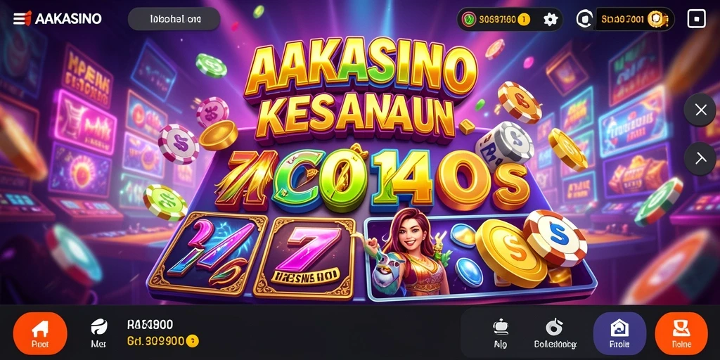 Screenshot utama AAKASINO menampilkan gameplay Slot yang mengasyikkan.