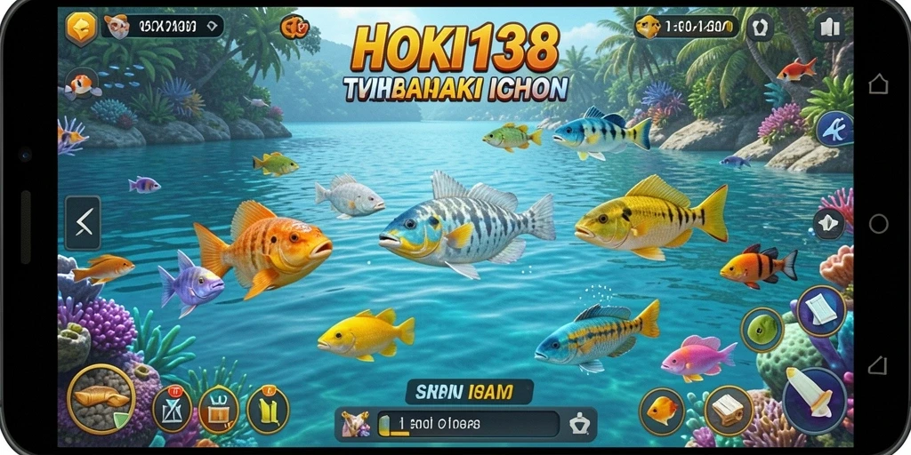 Screenshot gameplay HOKI138 menampilkan aksi seru dalam menembak ikan.