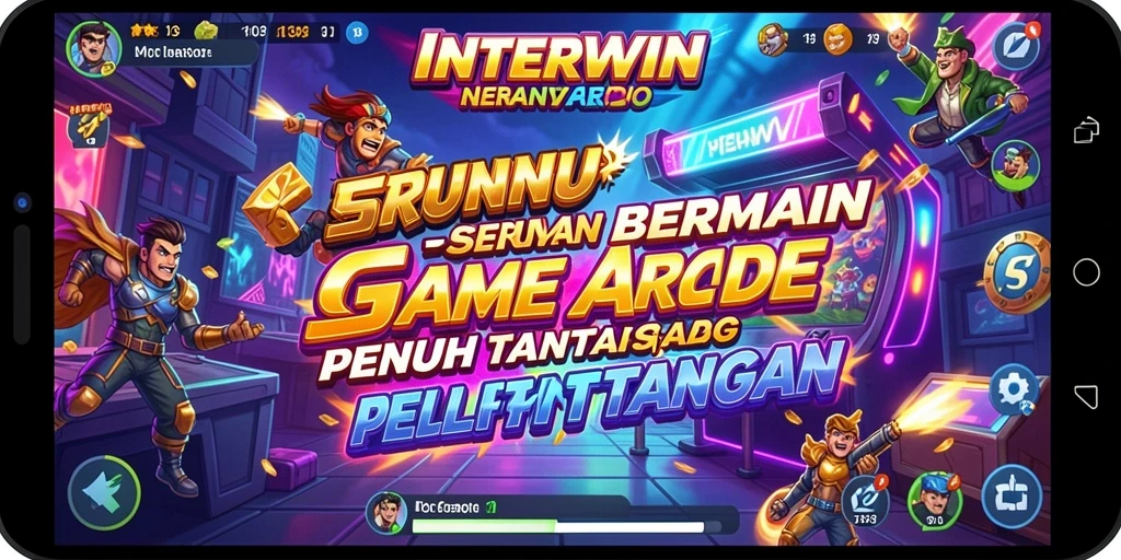 Tangkapan layar INTERWIN menampilkan gameplay Arcade yang dinamis dan menyenangkan.