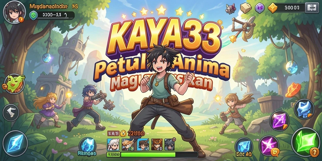 Tampilan gameplay KAYA33 yang menakjubkan dengan karakter Anime.