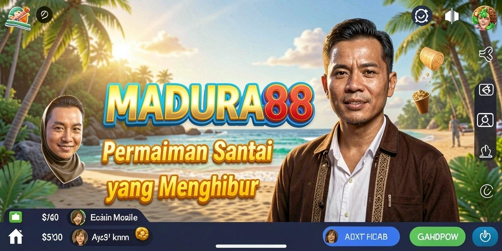 Tampilan gameplay <strong>MADURA88</strong> yang menyenangkan dan penuh warna.