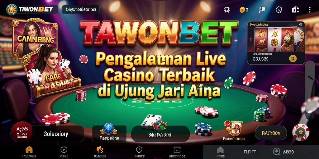 Gameplay menarik dari aplikasi Live Casino TAWONBET dengan dealer langsung.